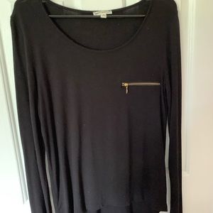 black long sleeve top